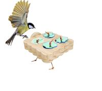 de Puzzle de Perruche, Jouet de Nourriture pour Perruche - Faisseur Lente d'oiseau interactif en Bois,Accessoires en Cage, perchoirs d'oiseau pour Oiseaux de Petite Taille, perroquets