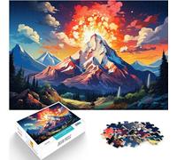 de Puzzles pour Montagnes colorées des Pyrénées Puzzle | Puzzles 1000 pièces pour Adultes Puzzles en Bois Jeu de Puzzles éducatifs pour Anniversaire, Noël （50x75 cm）