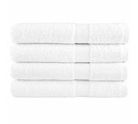 vidaXL Serviettes de Toilette Premium SOLUND 4 pièces Blanc 30 x 30 cm 600 g/m²