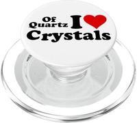 De Quartz « I Love Crystal » et « I Love Heart » PopSockets PopGrip pour MagSafe