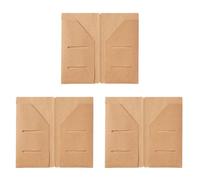 de rangement de documents en papier recyclé, 3 pièces, L | de rangement de documents, portefeuille de reçus, pochettes de rangement de cartes pour employés de bureau,