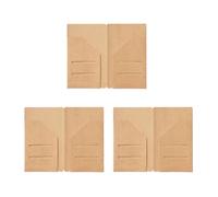 de rangement de documents en papier recyclé, 3 pièces, M | de rangement de documents, portefeuille de reçus, pochettes de rangement de cartes pour employés de bureau,