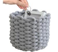 de rangement en corde de coton, organiseur de télécommande de bureau, bac décoratif de tri, parfait pour la chambre, chevet, la coiffeuse, bureau, ou comme bol à fruits et clés