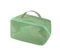 de Rangement pour cosmétiques en Mailles avec poignée de Transport et séparateurs intérieurs, Pochettes de Maquillage Pratiques Multi-Poches, Pochettes de Rangement en Mailles Respirantes