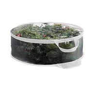 De Rangement Pour Couronne Noël En PVC Transparent Conception Étanche Conteneur À Fermeture Éclair Pour Les Protections Décoration Vacances Rangement Sous-sol Du À Fermeture