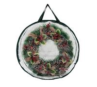 De Rangement Pour Couronne Noël En PVC Transparent Conception Étanche Conteneur À Fermeture Éclair Pour Les Protections Décoration Vacances Rangement Sous-sol Du À Fermeture