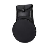 de rangement pour percussions pour batteurs, de transport rond portable avec fermeture à boucle à rabat et poche pour accessoires, pour équipement de percussion, leçon de répétition,