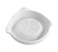 de râpe à ail - Dents friction surélevées, disque circulaire en céramique pure, plat broyage pâte d'oignon, plateau déchiquetage manuel grès émaillé | Bol hacher pour cuisiniers et traiteurs