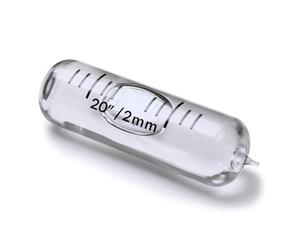 De Rechange de niveau Fiole en verre bulle, niveau à bulle, avec pointe, précis, 35 mm x 11 mm - Transparent