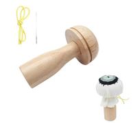 de relâche de chaussette, champignon en bois DARNER pour les chaussettes sacrément | Ensemble de darner en bois avec fil, sangle élastique, châtiment des aiguilles bricolage artisanat