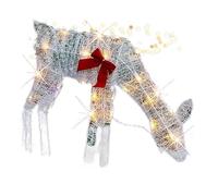 de Rennes de NoëL 2D IlluminéEs Rudolph de NoëL et TraîNeau Du PèRe NoëL IlluminéS avec des LumièRes MèRe Cerf VILLAGE DE NOEL