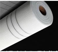 de réparation de mur en stuc 1 pièce, rouleau de renfort en fibre de verre for usage interne/externe, Anti-fissure, ignifuge(White,150mx0.4cm)