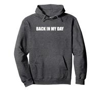 De Retour à Mon époque Sweat à Capuche, Unisexe pour Adultes, Chiné Foncé, XL