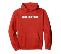 De Retour à Mon époque Sweat à Capuche, Unisexe pour Adultes, Rouge, S