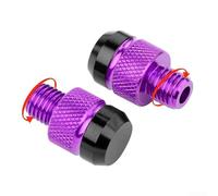 de Rétroviseur pour moto pour m10 Pas Positif en Alliage d'Aluminium pour Fixation pour robuste et - Or pour la Plupart des Deux-Roues(Purple)