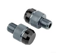 de Rétroviseur pour moto pour m10 Pas Positif en Alliage d'Aluminium pour Fixation pour robuste et - Or pour la Plupart des Deux-Roues(Titanium)