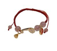 , de Richesse Feng Shui à Quartz Fraise Maneki Neko Chat Chanceux Chakra Porte-Bonheur Amulette Succès Création de Richesse Prospérité Créativité Popularité,