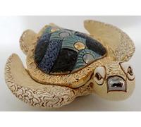 De Rosa Rinconada Sculpture en Céramique Peinte à la Main Tortue de Mer