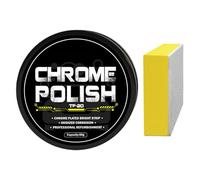 de Roue - 7x2,6 cm Nettoyant de l'emblème de Voiture, pâte de Chrome métallique, dissolvant de Rouille d'oxydation, composé de Finition Brillante Durable | Solution de Soins de la Voiture de res