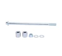 de roue arrière en alliage d'aluminium, pièce de rechange robuste et durable pour moto, cyclomoteur, scooter, quad, dirt pit bike, longueur 10 mm x 190 mm, avec entretoises,