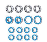 de roulement d'essieu 16pcs arrière Avant pour 1/10 2 II AR44 Compatible avec Les pièces de Mise à Niveau de la Voiture RC Crawler Roulements Bleus