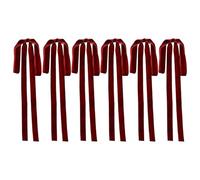 De Ruban De Noël - Ornements d'arc d'arbre Noël | Décor des Arcs Noëls | Ensemble 6 Grands Ornements Ruban pour Les Décorations Vacances Intérieures Et Extérieures - Bows Cadeaux Festifs pour L