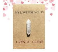 de Saint-Valentin avec carte | Carte de vœux en blanc naturel minéraux - Souvenir romantique polyvalent et inspirant pour couple pour petite amie petit ami