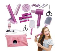de Salon de Coiffure pour 17 pièces réalistes déguisement et Accessoires | Set avec salon de coiffure Pour Beauté Soins Rôle Maison Extérieur Maternelle