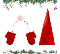 de Sapin de Noël - Décoration de Vacances en Peluche pour Une Configuration Festive | Ornement de Père Noël en Tissu Doux avec Coutures détaillées, Design léger pour Chambre à Coucher et réunio