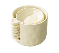 de sauce à trempette en céramique - mini assiette en apéritif avec poignée, plat de condiments de cuisine | Ensemble de et pot de rangement de 6 pièces, élégant sushis table de table de vaisse