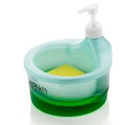 de savon vaisselle ponge pour cuisine 2 en 1 1000 ml distributeur de savon transparent dispensateur de savon pes pour restauration de cuisine