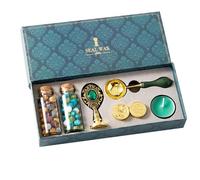 de sceau de lettre en - complet d'accessoires de scellage, tampon de scellage avec perles de, cuillère, d'artisanat, sceau de lettre artistique | Pour cartes, invi