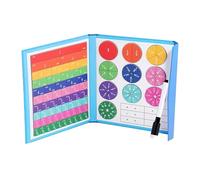 De Score Magnétique, Apprentissage Mathématique Pratique, 22x1,5x18cm / 8.7x0,6x7.1 Pouces, Fractions D'apprentissage, Manipulatifs De Mathématiques Magnétiques, Utilisation En Classe Et Maison