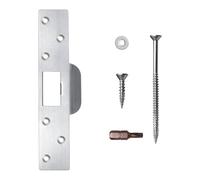 De Sécurité En Acier Inoxydable Pour Cadre Porte Endommagé Trous Vis Longs Repositionnés Dissimule Les Défauts Lèvre Standard Trou Vis Dénudé Loquets Réparation