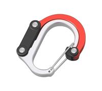 De Sécurité Robuste En Forme De D Avec Clip | Crochet En Aluminium Avec Rotation À 360° Et Joint Pliable Pour Camping, Randonnée, Escalade, Salle De Sport, Porte-clés, Équipement De Sécurit