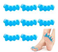 De Séparateurs D'orteils, Correcteur D'oignons, 8 Pièces Correcteur Hallux Valgus en Silicone, Corrige Les Oignons, Les Orteils en Marteau, Soulage Les Pieds(Bleu)