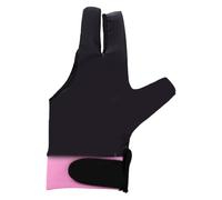de Snooker pour Femme, Respirant, Silicone, Trois Doigts, pour Billard | Poignet profilé, Coussinets Antidérapants pour la Paume, Fermeture Auto Agrippante, Polyester Spandex