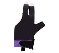 de Snooker pour Femme, Respirant, Silicone, Trois Doigts, pour Billard | Poignet profilé, Coussinets Antidérapants pour la Paume, Fermeture Auto Agrippante, Polyester Spandex