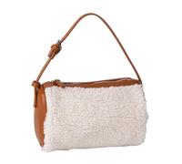 de soirée en patchwork élégant, à main sous les bras, à bandoulière en peluche douce et pratique, plusieurs poches pour essentiel, à main spacieux