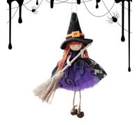 de sorcière de cuisine faite à la main - Décoration à suspendre avec | Figurine effrayante à suspendre pour fenêtre, mur, extérieur, jardin, terrasse, maison hantée