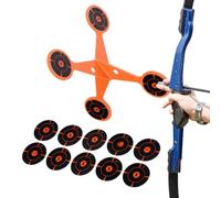 de spinner en métal, acier au carbone automatique portable | Objectif rotatif en acier extérieur renforcé - pour tir extérieur, jardin, prairie, terrain ouvert