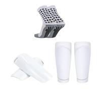 De Sport Football Professionnel Chaussettes Protection du Tibia pour Jeunes Protège-Jambes À Tube Long Manches Mollet Ensemble Protection du Tibia pour Jeunes