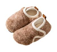 de Sport pour Petites Filles avec Fermeture à Scratch Chaussures Confortables pour activités éducatives en intérieur et extérieur l'automne et l'hiver (Brown, 27.5 Little Child)