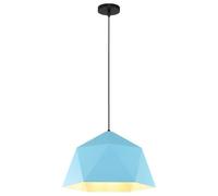 de Style Industriel, Abat-Jour Tendancependue, Plafonnier Semi-Encastré Pour Salle À Manger, Cuisine, Îlot, Salle À Manger, Chambre, Couloir, Bar, Salon/Bleu/25 Cm