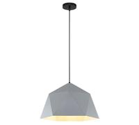 de Style Industriel, Abat-Jour Tendancependue, Plafonnier Semi-Encastré Pour Salle À Manger, Cuisine, Îlot, Salle À Manger, Chambre, Couloir, Bar, Salon/Gris/25 Cm