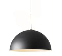 de Style Minimaliste français, Créative Semi-Circular Iron Art Hanging Lamping, E27 Vis Chandelier à tête, éclairage décoratif pour Salle d'étude, Restaurant, Studio (Sombre)