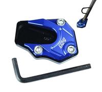 de support de moto,Pad de béquille de moto - Extension de pied de béquille de moto de support en d'aluminium - Support latéral antidérapant Support de moto pour une meilleure