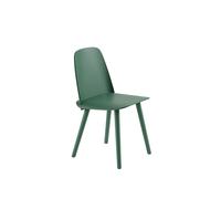 Muuto Chaise de table à manger Nerd Vert foncé