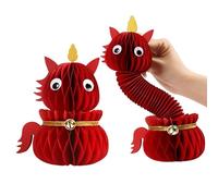 De Table Spring Horse - Figurine De Vacances En Papier 3D Multicolore, Pièce Maîtresse De Vacances Élégante, Meuble Artistique, Vitrine Festive Sur Étagère D'entrée Avec Artisanat Dimension