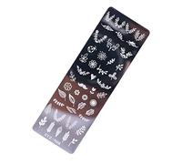 de tampon à ongles, modèles de Nail Art, plaques d ' art de fleurs d ' animaux pour décorations, plaques d ' estampage d ' ongles, tampon de fleur pour les vacances, organisateur de plaques, livre